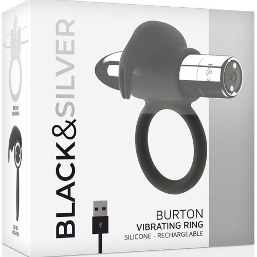 BLACK&SILVER® – BURTON VIBRATING COCK RING - Image 2