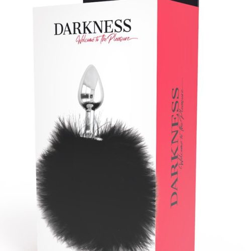 DARKNESS® – FURRY TAIL BUTT PLUG (black bunny) - Image 2