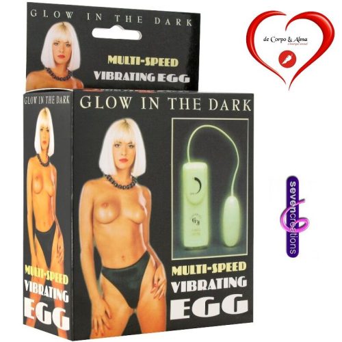 SEVEN CREATIONS® – GLOW-IN-THE-DARK VIBRATING EGG - Image 1