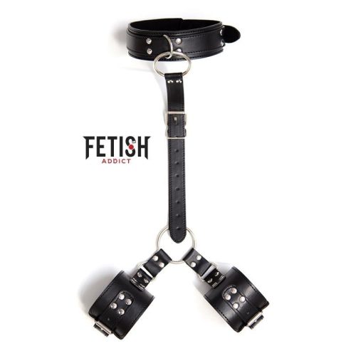 FETISH ADDICT® – COLLAR WITH WRIST RESTRAINTS - Image 5