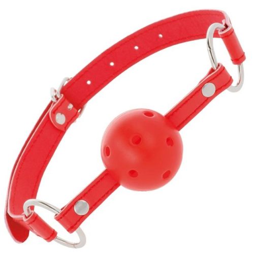 DARKNESS® – BALL GAG (breathable - red) - Image 1