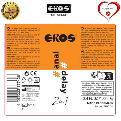 EROS® – ANAL DELAY 2in1 LUBE - Image 3