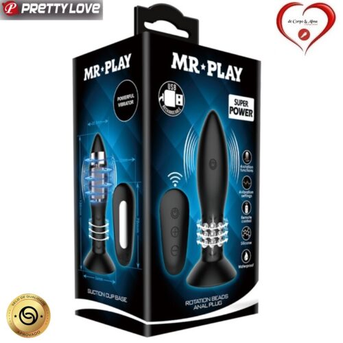 PRETTY LOVE® – MR. PLAY REMOTE ROTATING ANAL PLUG - Image 1