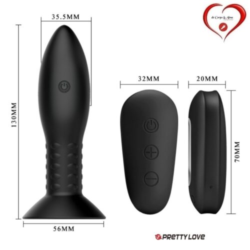 PRETTY LOVE® – MR. PLAY REMOTE ROTATING ANAL PLUG - Image 6