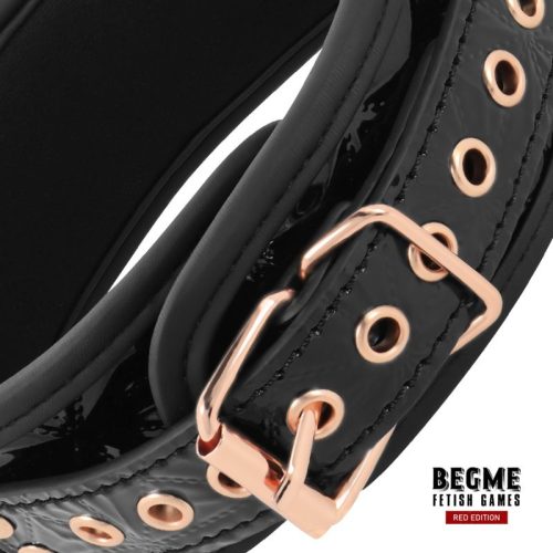 BEGME FETISH® – PREMIUM COLLAR w/ LEASH (black edition) - Image 5