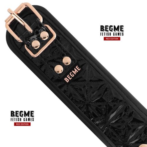 BEGME FETISH® – PREMIUM COLLAR w/ LEASH (black edition) - Image 7