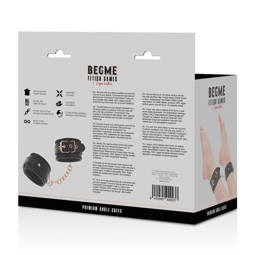 BEGME FETISH® – PREMIUM ANKLE CUFFS (black edition) - Image 8