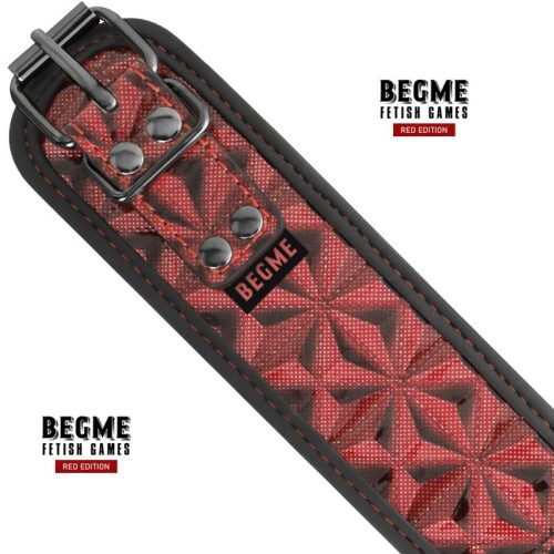 BEGME FETISH® – PREMIUM COLLAR w/ LEASH (red edition) - Image 6