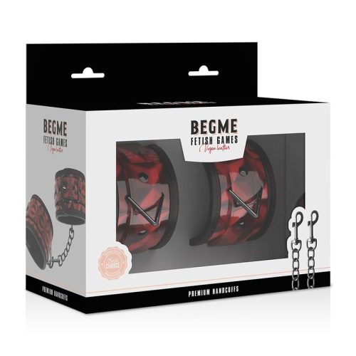 BEGME FETISH® – PREMIUM HANDCUFFS (red edition) - Image 2