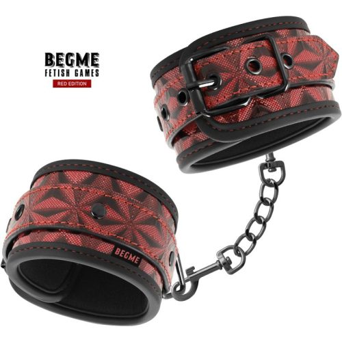 BEGME FETISH® – PREMIUM HANDCUFFS (red edition) - Image 1