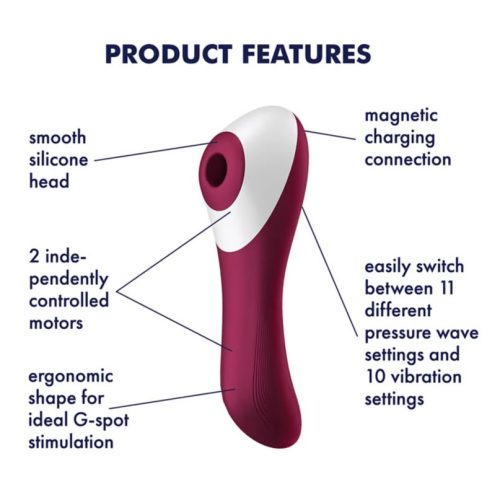 SATISFYER® – DUAL CRUSH AIR PULSE STIMULATOR - Image 5