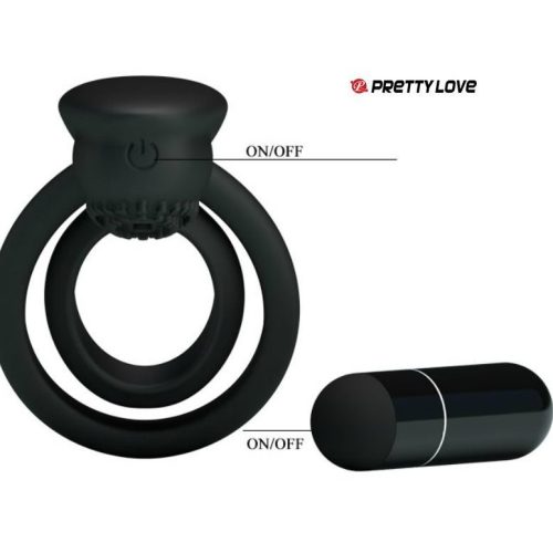 PRETTY LOVE® – ESTHER VIBRATING DOUBLE COCK RING - Image 8