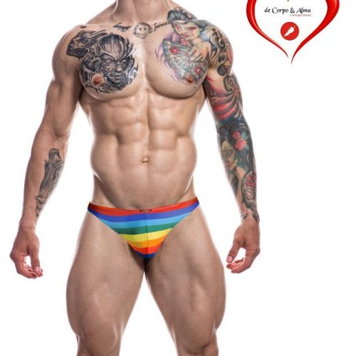 CUT4MEN® – RAINBOW TANGA THONG - Image 1