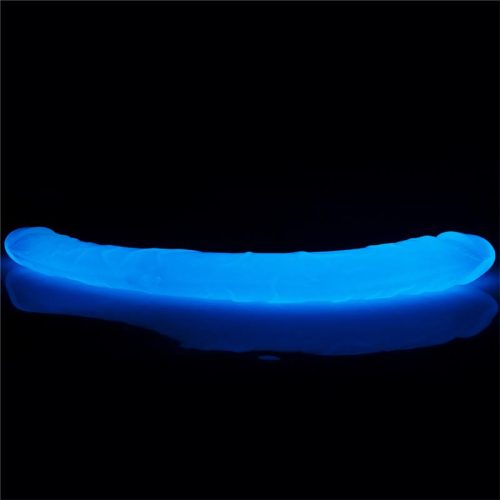 LOVETOY® – JELLY BLUE LUMINO DOUBLE DILDO - Image 5