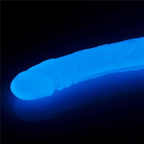 LOVETOY® – JELLY BLUE LUMINO DOUBLE DILDO - Image 6