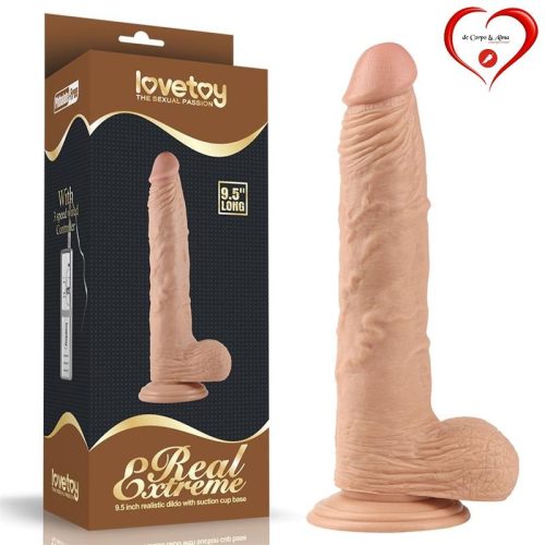 LOVETOY® – REAL EXTREME DILDO (9,5"white) - Image 1