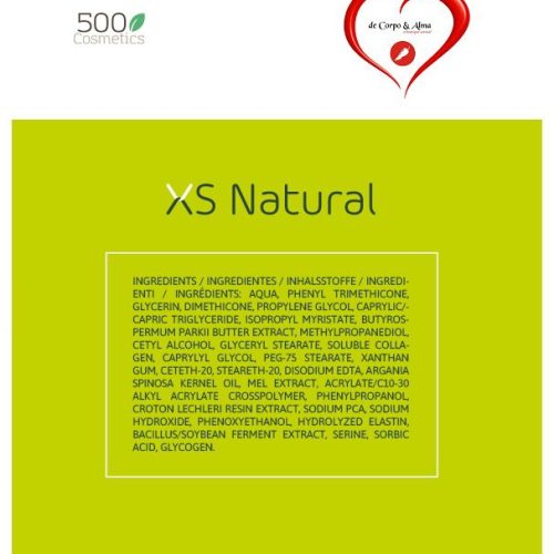 500 COSMETICS® – XS NATURAL CREME ANTI-ESTRIAS REAFIRMANTE - Image 2