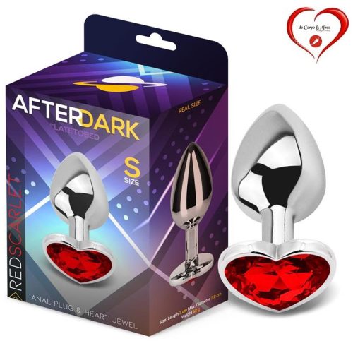 AFTERDARK® – METAL ANAL PLUG SCARLET HEART - Image 1