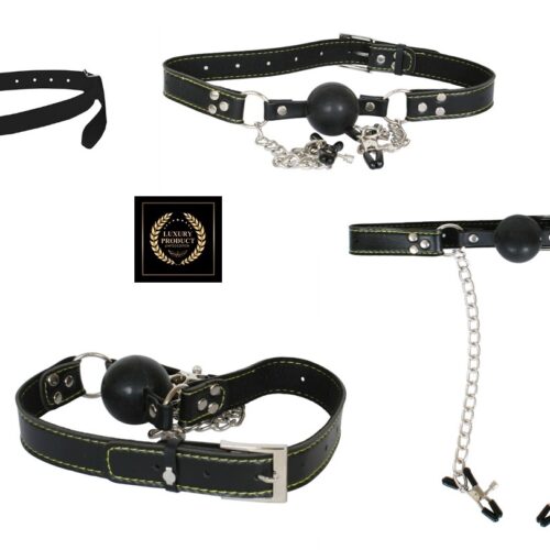 FETISH FANTASY® – DELUXE BALL GAG & NIPPLE CLAMPS - Image 5