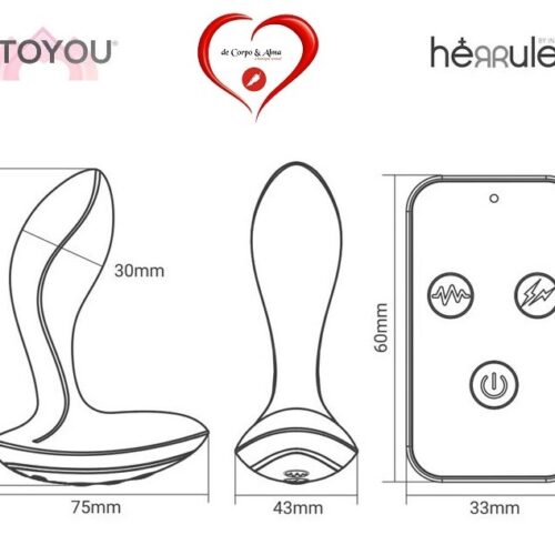 INTOYOU® – HERRULES ELECTRIC SHOCK ANAL PLUG - Image 6