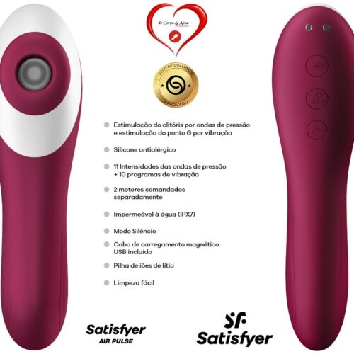 SATISFYER® – DUAL CRUSH AIR PULSE STIMULATOR - Image 3