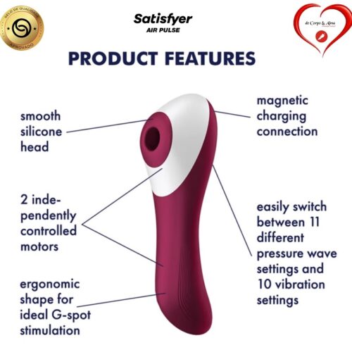 SATISFYER® – DUAL CRUSH AIR PULSE STIMULATOR - Image 4
