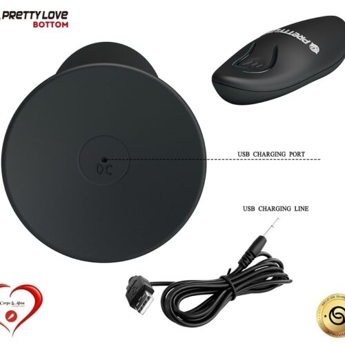 PRETTY LOVE® – PLUG ANAL c/ CR WIRELESS (preto) - Image 4