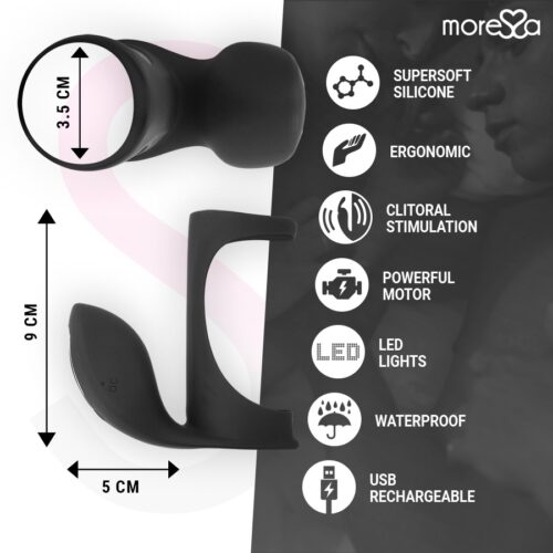 MORESSA® – BRANDON STIMULATING COCK RING & SLEEVE - Image 8