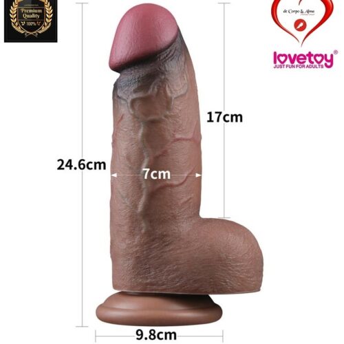 LOVETOY® – NATURE COCK XXL-FAT (9,5"dual density) - Image 5
