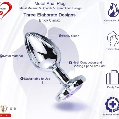 INTENSE® – VIBRATING METAL ANAL PLUG - Image 3