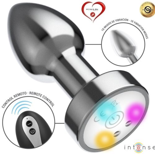 INTENSE® – ILUMINATED VIBRATING METAL ANAL PLUG - Image 3