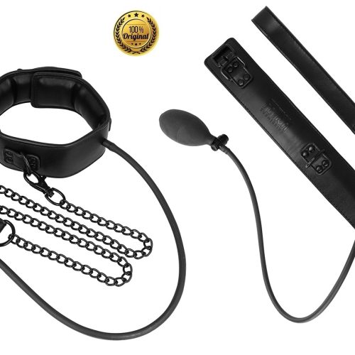 FETISH SUBMISSIVE® – INFLATABLE STRANGLING COLLAR w/ LEASH - Image 6