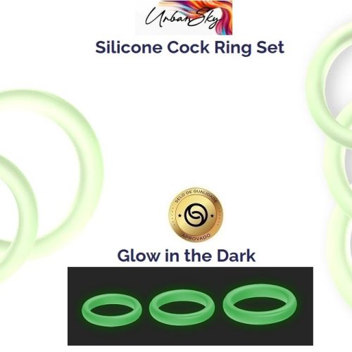 URBAN SKY® – GLOW-IN-THE-DARK TRI-RING SET - Image 4